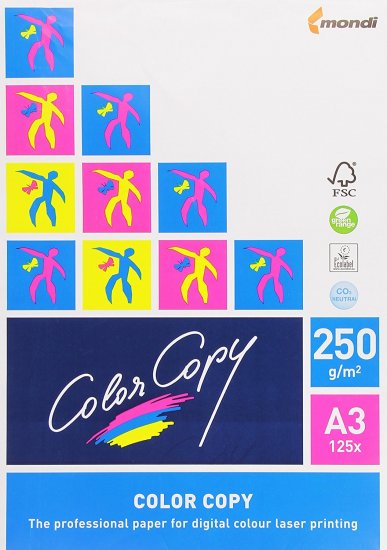 Fotokopirni papir za printanje COLOR COPY A3 250 g/m2 125l