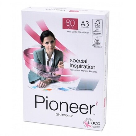 Fotokopirni papir za printanje PIONEER A3  80 g/m2 500l