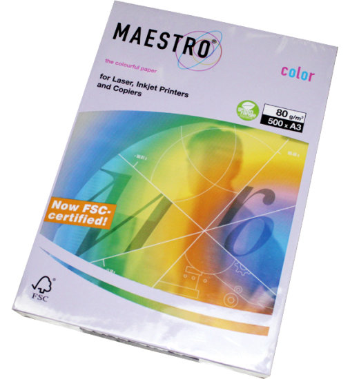 U boji fotokopirni papir za printanje MAESTRO COLOR TREND A4  80 g/m2 500l GR21 siva