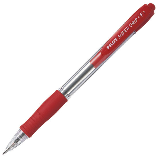 Kemijska olovka PILOT BPGP-10R-F Super Grip crvena