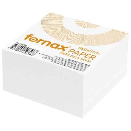 Papir za kutiju  9x9x5 cm bijeli FORNAX