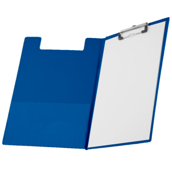 Podloga za pisanje s preklopom i kvačicom A4 FORNAX plava