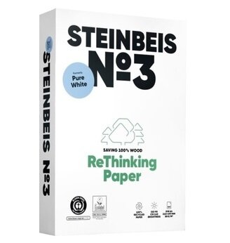 Fotokopirni papir za printanje STEINBEIS PureWhite A4 80 g/m2 500l reciklirani