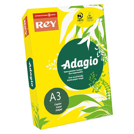 Papir u boji REY ADAGIO INTENSO A3  80 g/m2 500l Giallo