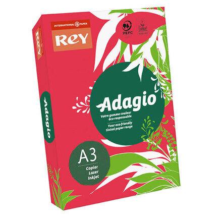 Papir u boji REY ADAGIO INTENSO A3  80 g/m2 500l Rosso