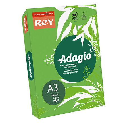 Papir u boji REY ADAGIO INTENSO A3  80 g/m2 500l Verde