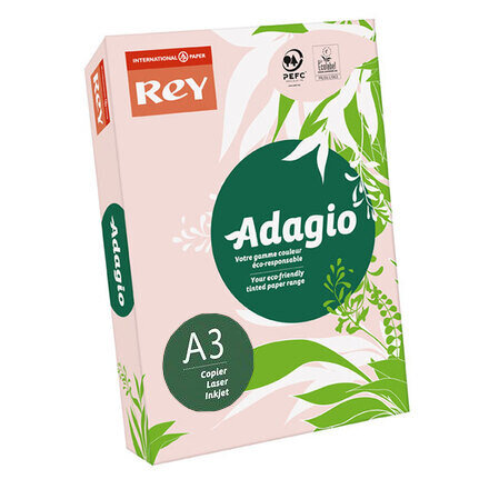 Papir u boji REY ADAGIO PASTEL A3  80 g/m2 500l Rosa