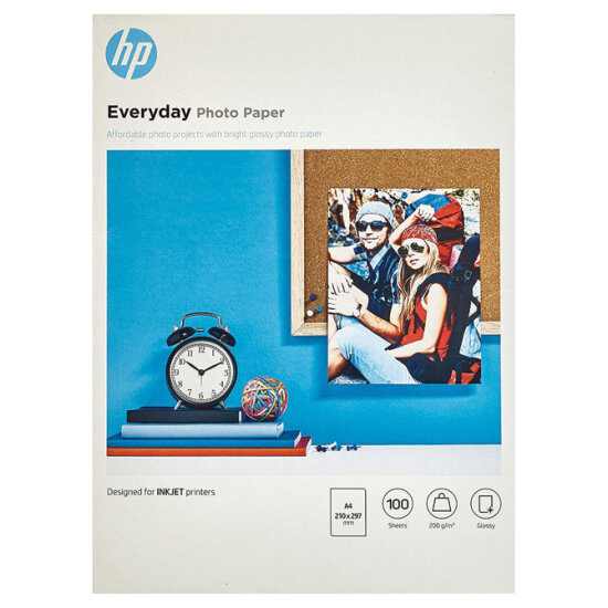 Papir photo inkjet A4 200 g/m2 HP Q2510A everyday photo glossy 100/1