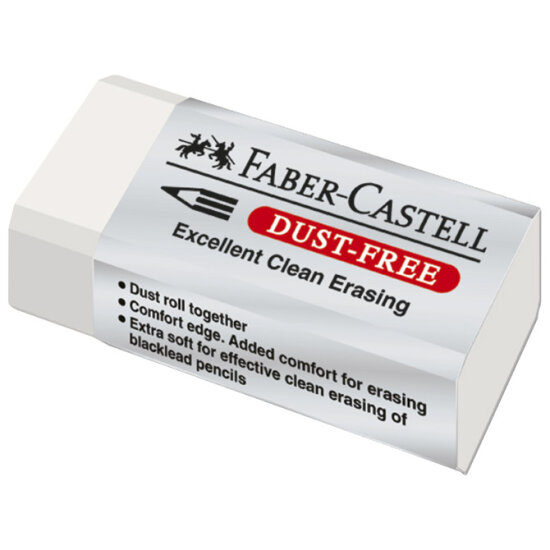 Gumica FABER CASTELL 187130 bijela dust-free