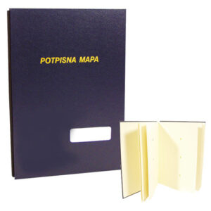 25459 Mapa potpisna s prozorom 11 pregrada FORNAX 3007 tamno plava