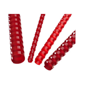 Spirala PVC  6mm uvezuje 1 do 20 listova crvena 100/1