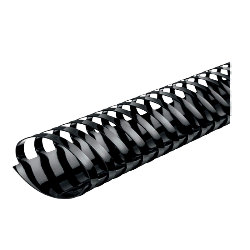 Spirala PVC 32mm uvezuje 246 do 280 listova ovalna crna  50/1