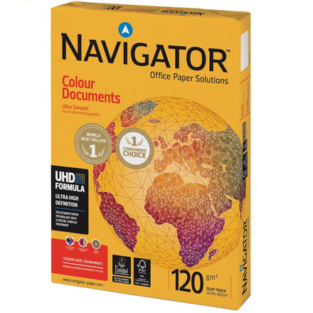 Papir fotokopirni NAVIGATOR A4 120 g/m2 250l Colour Documents