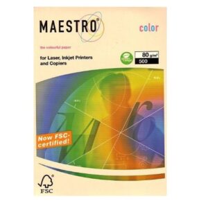 Papir u boji MAESTRO COLOR PASTEL A4  80 g/m2 500l CR20 krem