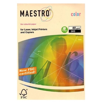 Papir u boji MAESTRO COLOR PASTEL A4  80 g/m2 500l CR20 krem