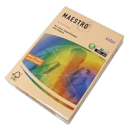 Papir u boji MAESTRO COLOR PASTEL A4  80 g/m2 500l SA24 losos