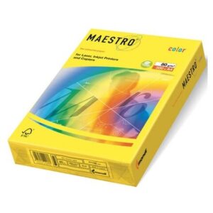 10131-1 Papir u boji MAESTRO COLOR TREND A4  80 g/m2 500l ZG34 limun žuta