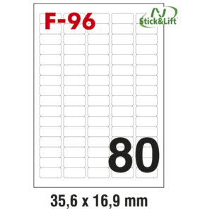 Etikete  35,6 x  16,9 mm bijele odljepljive FORNAX F-96 8000/1 (100L)