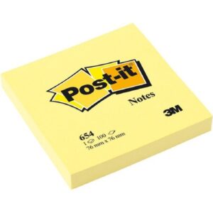 10293 Samoljepljivi listići   76x76mm  100/1 žuti  POST-IT 654