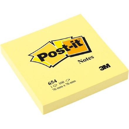 10293 Samoljepljivi listići   76x76mm  100/1 žuti  POST-IT 654