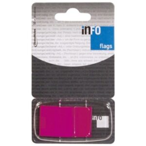 Samoljepljive zastavice  25x43mm PUNI ton  50/1 roze GLOBAL 772829