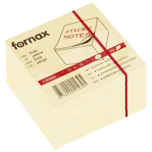 Samoljepljivi listići   75x75mm  450/1  KOCKA žuta FORNAX