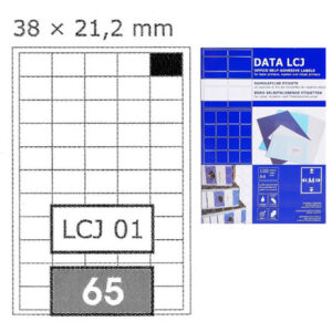 Etikete  38 x  21,2 mm bijele DATA LCJ  6500/1 (100L)
