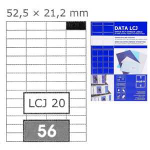 Etikete  52,5 x  21,2 mm bijele DATA LCJ 5600/1 (100l)