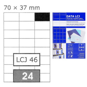 Etikete  70 x  37 mm bijele DATA LCJ 2400/1 (100l)