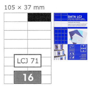 Etikete 105 x  37 mm bijele DATA LCJ 1600/1