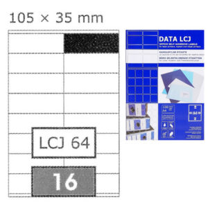 Etikete 105 x  35 mm bijele DATA LCJ 1600/1