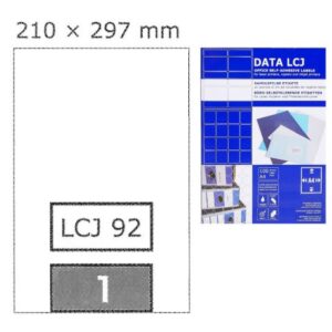 Etikete 210 x 297 mm bijele DATA LCJ 100/1 (100l)