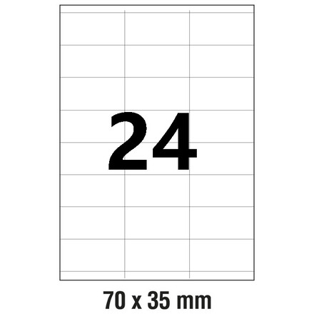 10465 Etikete  70 x  35 mm bijele ZWECKFORM 3422  2400/1 (100l)