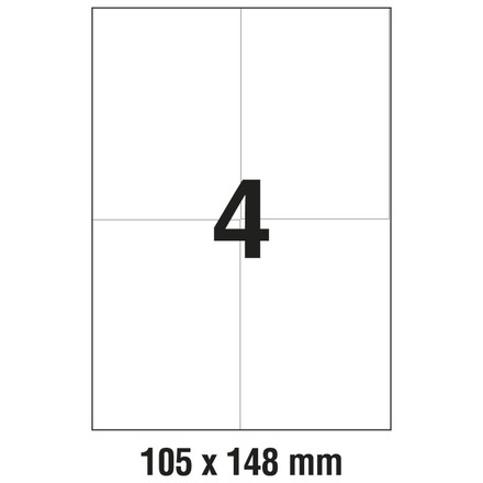 10485 Etikete 105 x 148 mm bijele ZWECKFORM 3483 400/1 (100l)