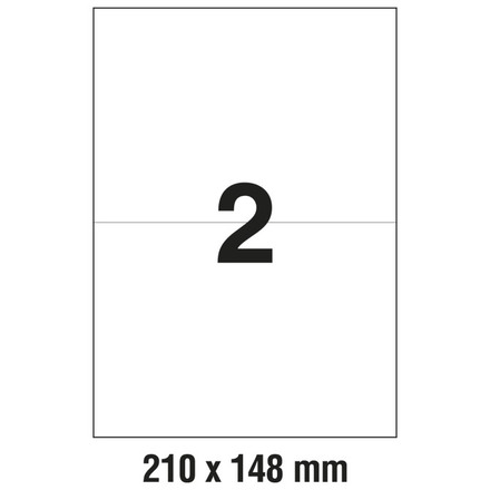 10487 Etikete 210 x 148 mm bijele ZWECKFORM 3655 200/1 (100l)