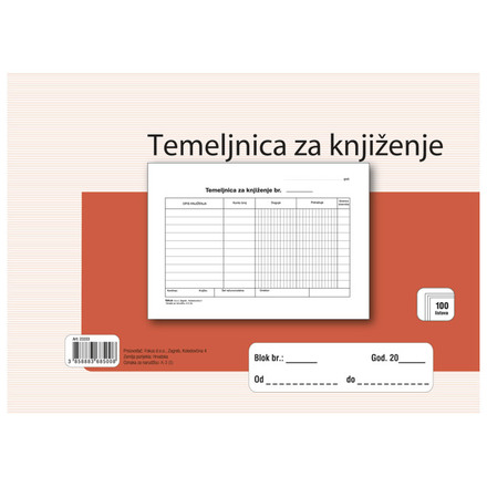 Obrazac TEMELJNICA A5 A-3