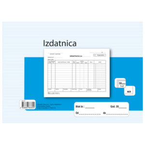 Obrazac IZDATNICA A5 A-17/NCR 3x50 listova