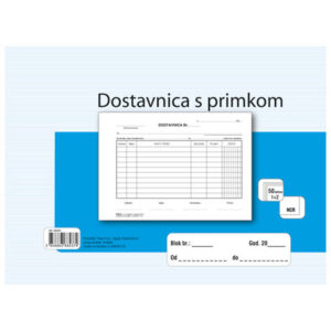 Obrazac DOSTAVNICA S PRIMKOM A5 A-29/NCR