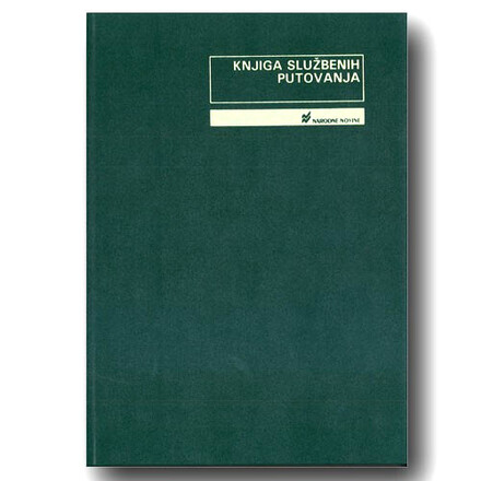 Obrazac KNJIGA EVIDENCIJE SLUŽBENIH PUTOVANJA UT-II-28A