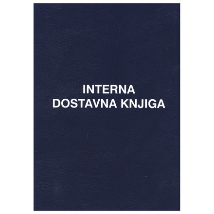 Obrazac INTERNA DOSTAVNA KNJIGA 50 ARAKA
