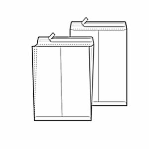 Vrećica bijela 230x330mm strip 100g BLASETTI (D222)