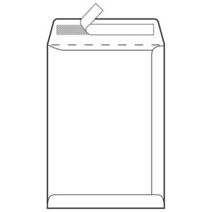 10762 Vrećica bijela 176x250mm B5-BB strip 90g