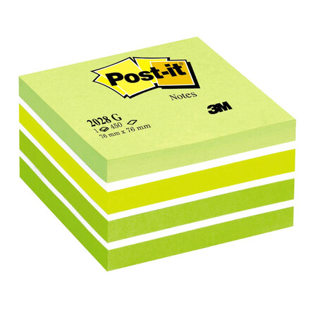 Samoljepljivi listići   76x76mm  450/1 zelena POST-IT 2028-G