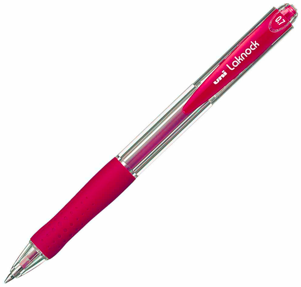 Kemijska olovka UNI SN-101 Laknock crvena