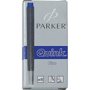 Tinta za nalivpero patrone duge 5/1 PARKER QUINK plave