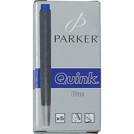 Tinta za nalivpero patrone duge 5/1 PARKER QUINK plave