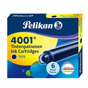 Tinta za nalivpero patrone 6/1 PELIKAN 4001 plave