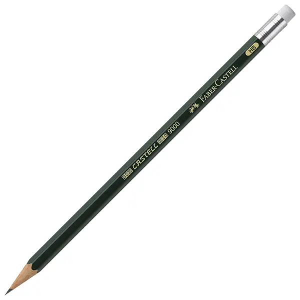 Olovka grafitna s gumicom HB FABER CASTELL Castel 9000 (119200)