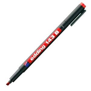 Flomaster permanentni 1-3 mm EDDING 143 B OHP KV crveni