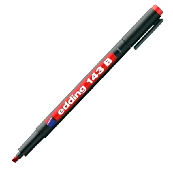 Flomaster permanentni 1-3 mm EDDING 143 B OHP KV crveni